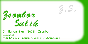 zsombor sulik business card